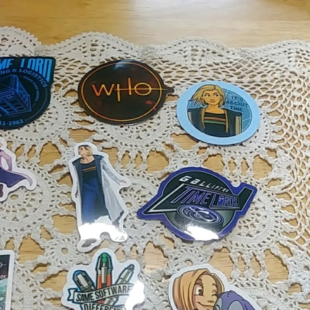 Dr. Who Tear-resistant Multi-use Stickers, lockers, backpacks, computer, crafts